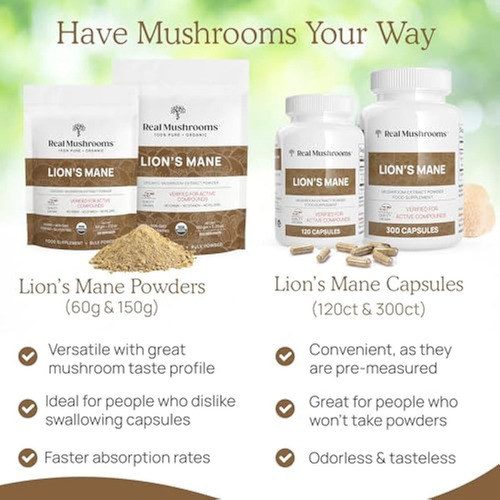 Cápsulas Cognitivas Do Cogumelo Lions Mane (120) - Imagem 6