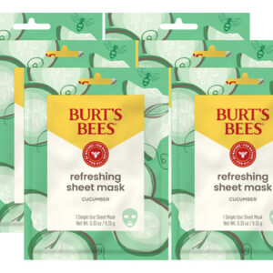 Máscara Facial Em Folha Burt's Bees Refrescante Com Pepino