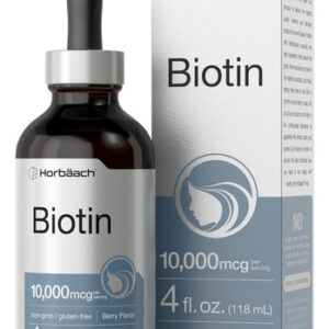 Horbäach Gotas Líquidas De Biotina Mcg 4 Fl Onças Sabor