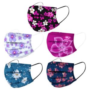 Capa Facial Descartável: Tema De Primavera Gogciao Para Adul