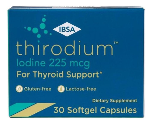 Tirodium - Suplemento De Suporte À Tireoide - 225mcg De Iodo