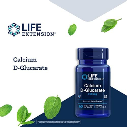 Life Extension D-glucarato De Cálcio 200 Mg - Detox, Supleme - Imagem 4