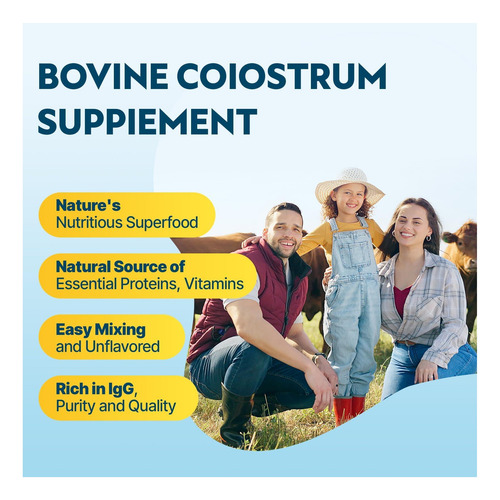 Suplemento Em Pó De Colostro Bovino Energievoll - 60% Igg 30 - Imagem 3