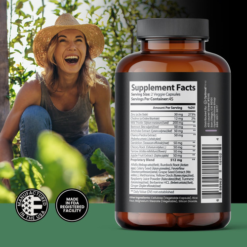 Optimal Prime Liver Cleanse Detox & Repair, Suplemento De Ca - Imagem 5
