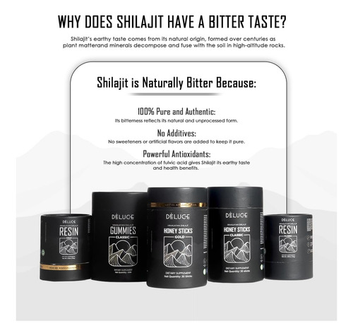 Puro Himalaia Shilajit Gummies (60 Contagem) | 75%+ Ácido E - Imagem 7