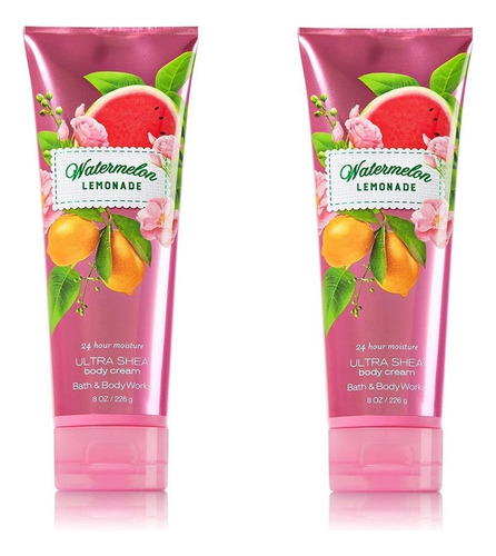 2pk Bath & Body Works Ultra Shea Cream Melancia Limonada