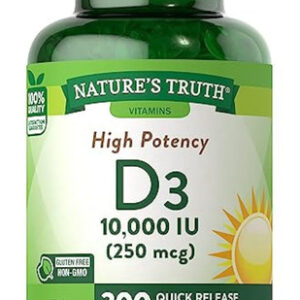 Nature's Truth Vitamina D3 10000 Ui Cápsulas Gelatinosas
