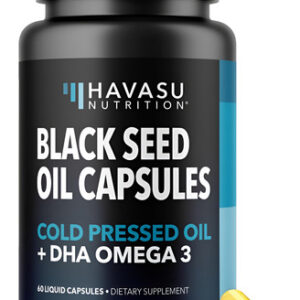 Óleo De Semente Preta Havasu Nutrition Com Dha Para O Makeup