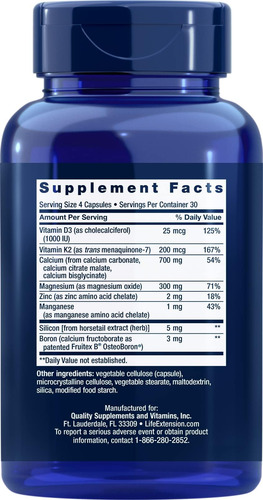 Restauração Óssea Com Vitamina K2 120 Cápsulas-pack-3
