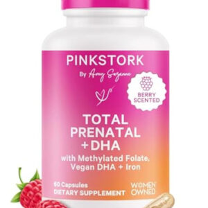 Vitaminas Pré-natais Totais Da Cegonha Rosa Com Dha