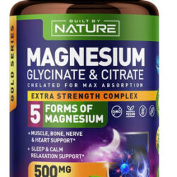 Complexo De Magnésio 500mg - 5 Formas De Glicinato De Magnés
