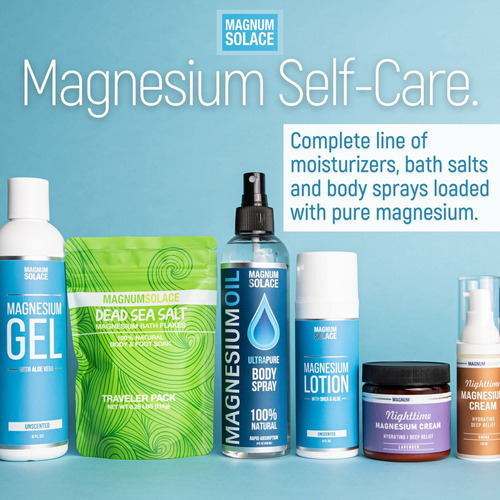 Loção Concentrada De Magnésio Magnum Solace Com Aloe E - Imagem 6