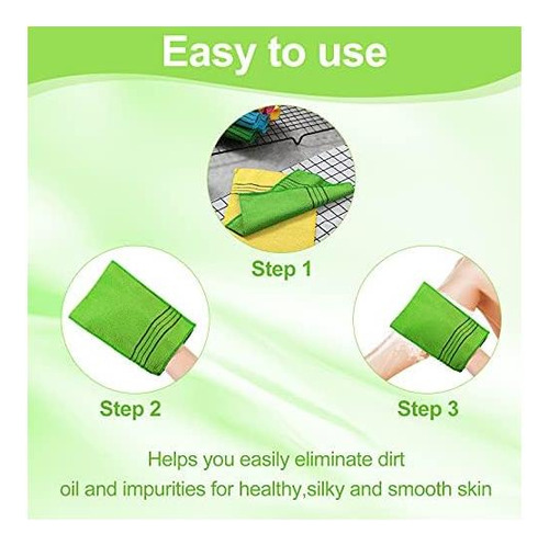 12 Peças Pano Esfoliante Esfoliante Corporal Coreano Toalha - Imagem 6