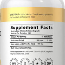 Doctors Way Ácido Alfa Lipóico 300mg 150 Cápsulas Com Ot