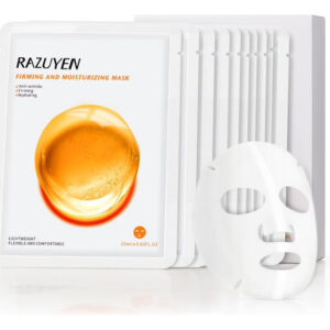 Máscaras Faciais Em Folha Razuyen Firmantes E Hidratantes Co