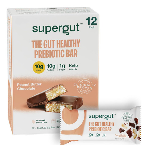 Barras Prebióticas Supergut | Substituição De Refeição | Imp