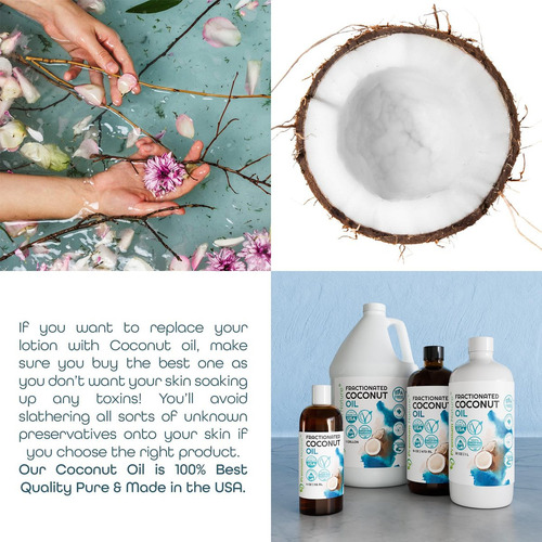 Óleo De Coco Fracionado Premium Nature 32 Oz Para Massagem - Imagem 8