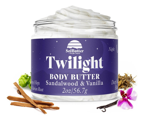 Creme De Noite Crepúsculo Solbutter Purple Canyon De 2 Onças