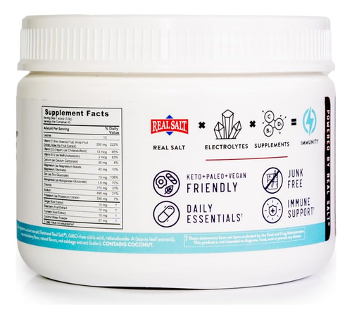 Redmond Re-lyte Immunity, Mistura De Suplemento Multivitamín - Imagem 2