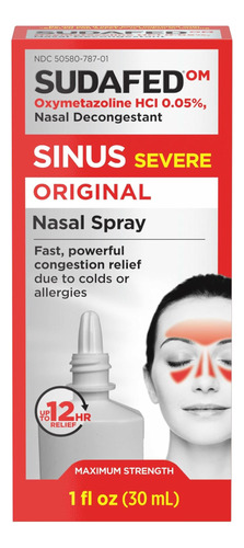 Spray Nasal Original Do Seio Sudafed, Descongestionante De E - Imagem 8