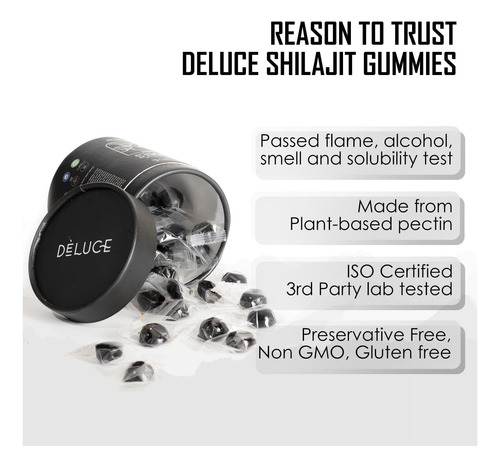 Puro Himalaia Shilajit Gummies (60 Contagem) | 75%+ Ácido E - Imagem 5