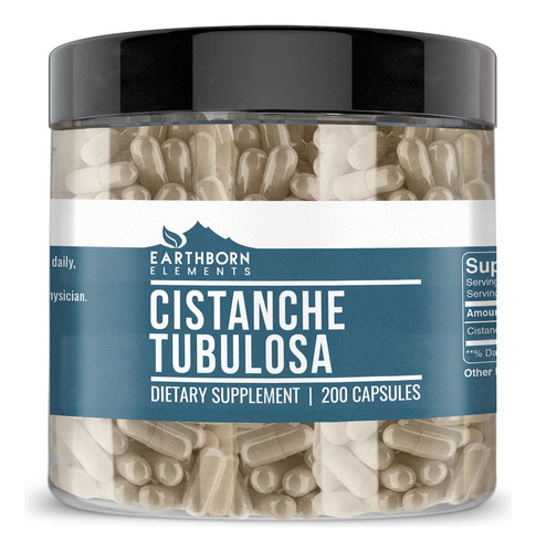 Earthborn Elements Cistanche Tubulosa (200 Cápsulas) Puro, S
