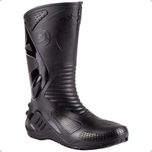 Bota Chuva Impermeável Motociclista Motoboy Motoqueiro Preto