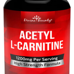 Suplemento Divine Bounty Acetil L-carnitina 1200 Mg 120 Cáps