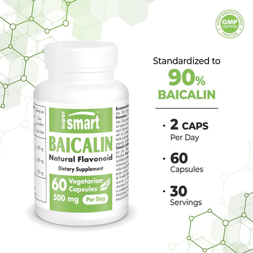 Supersmart - 90% Baicalin 500mg Por Dia (scutellaria Baicale - Imagem 5