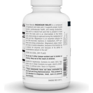 Malato De Magnésio 3750mg Da Source Naturals - 180 Comprimid