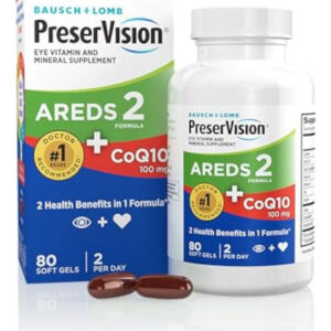 Preservação De 2 Vitaminas Oculares Com Coq10 Para