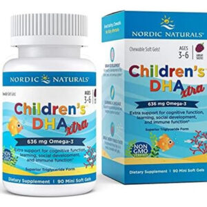 Dha Xtra Para Crianças Nordic Naturals Berry Punch 90 Minis