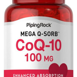 Cápsulas Gelatinosas Piping Rock Coqmg | Contagem 120 | Abso