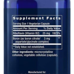 Life Extension Boron 3 Mg Com Riboflavina (vitamina B2) - Ap
