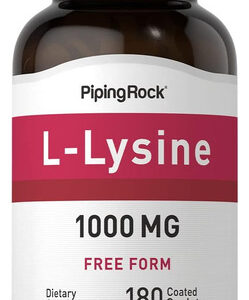 Piping Rock L-lisina 1000 Mg 180 Comprimidos Forma Livre