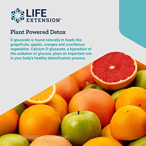 Life Extension D-glucarato De Cálcio 200 Mg - Detox, Supleme - Imagem 5