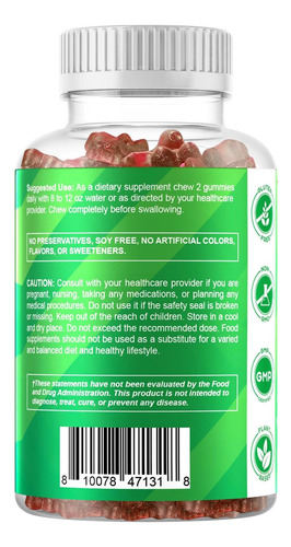 Vitamatic 3 Pack: Gomas De Irish Sea Moss 3000mg, 60 Und - Imagem 7
