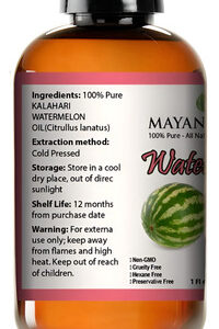 Óleo De Semente De Melancia Kalahari Da Mayan's Secret 1 Oz