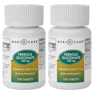 Gericare Ferrion 27mg Gluconato Ferroso 240mg Ferro E Suple