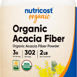 Pó De Fibra De Acácia Orgânica Nutricost (2 Lb) - Orgânico