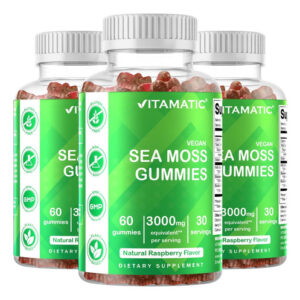Vitamatic 3 Pack: Gomas De Irish Sea Moss 3000mg, 60 Und
