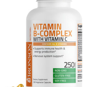 Suplemento Do Complexo De Vitamina B Bronson Com Vitamina C