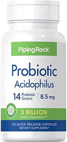 Piping Rock Probiótico Acidophilus 14 Cepas De 3 Bilhões De