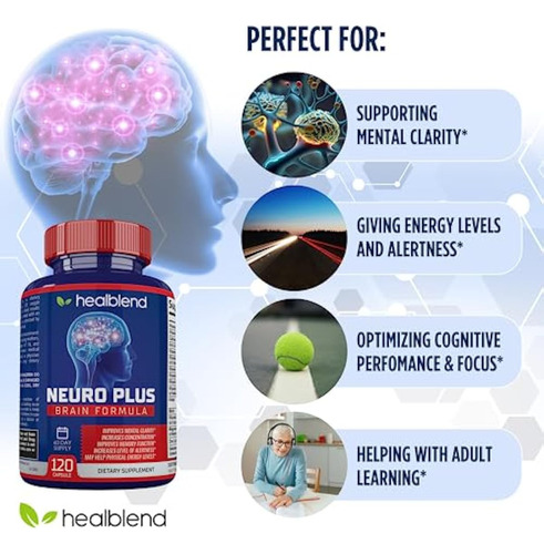 Fórmula Neuro Plus Brain & Focus - Cérebro Nootrópico - Imagem 3