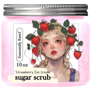 Essencialmente Kates Strawberry Ice Cream Sugar Scrub 10 Onç