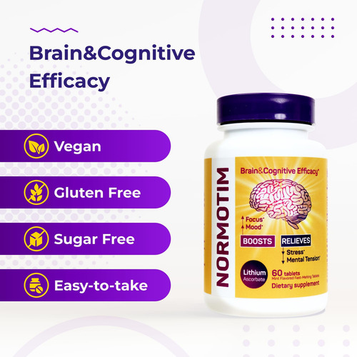Suplementos De Suporte Cerebral Normotim Nootrópicos Para Me - Imagem 3
