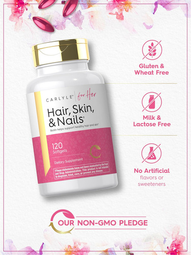 Vitamina Carlyle Para Pele E Unhas 120 Cápsulas Gelatinosa - Imagem 4