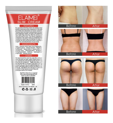 Creme Queima De Gordura Akareni Pacote Com 2 Para O Corpo 60 - Imagem 3