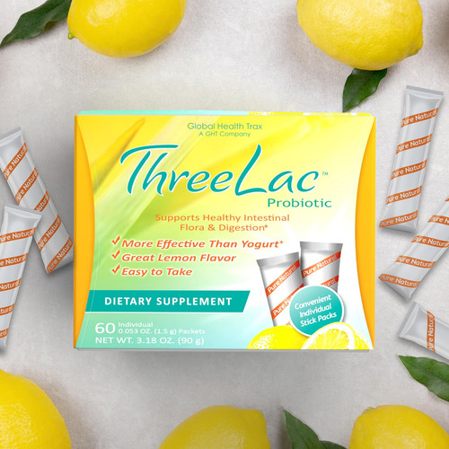 Ght - Mistura De Bebida Probiótica De Limão Threelac Para Sa - Imagem 3