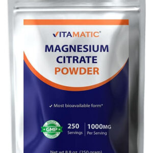 Citrato De Magnésio Vitamático 1000mg Por Porção Suporta Mús